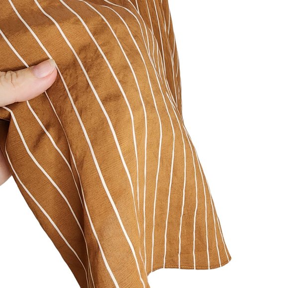 C/MEO Collective top sleeveless cropped tent tan and white size 8 - Picture 5 of 9